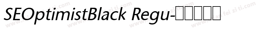 SEOptimistBlack Regu字体转换